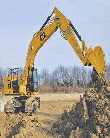 Excavator Digging Soil