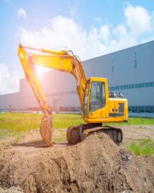 Excavator Digging Soil