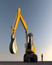 Excavator Digging Soil